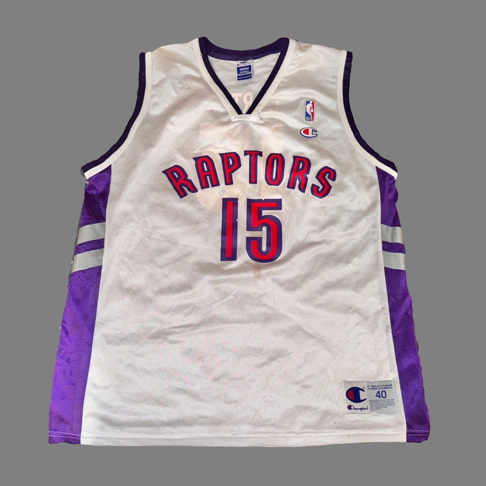 Vintage Raptors champion brand jersy